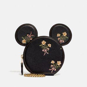 Coach x Disney Minnie Mouse Floral Coin Purse